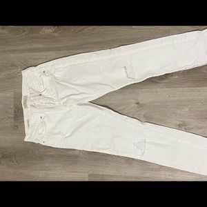LUCKY brand white boyfriend jeans